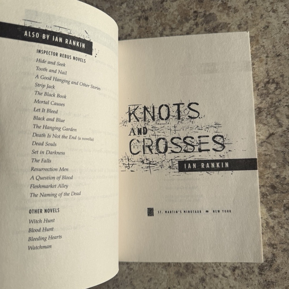 Knots and Crosses: An Inspector Rebus Novel Book 1 Ian Rankin PB GUC - Picture 6 of 11